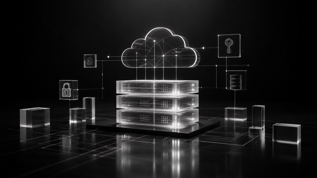 Cloud security architecture in monochrome